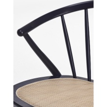 Fauteuil en bois avec assise tressée B-9824 Sudoku Erba