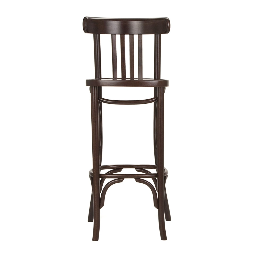Vertical slat back Irish wooden bar stool H-5170