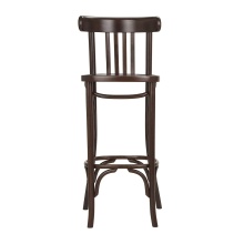 Vertical slat back Irish wooden bar stool H-5170