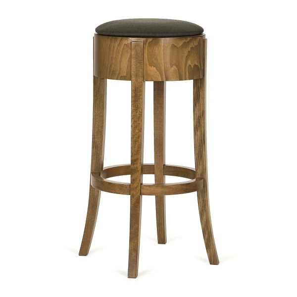 Tabouret de bar rond en bois