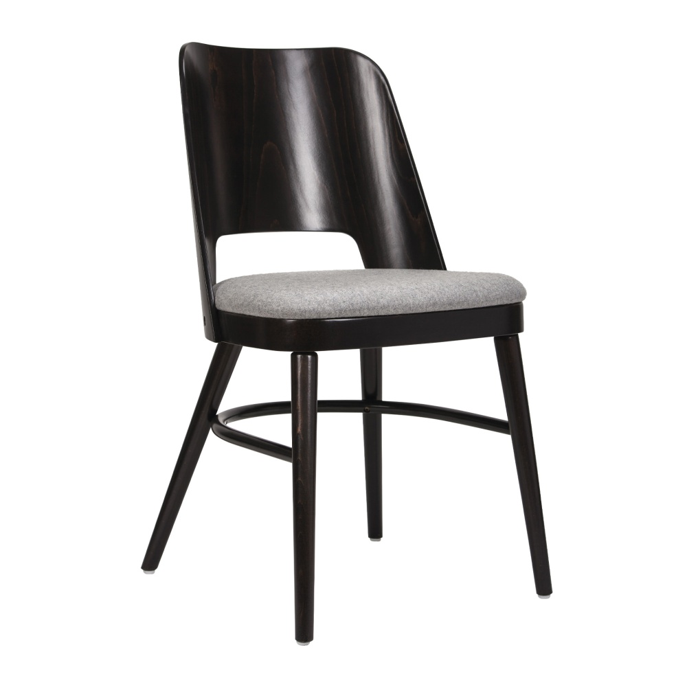 Chaise en bois avec assise rembourrée A-0043