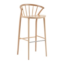 Wooden vertical slat back high stool H-9820 Sudoku
