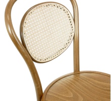 Chaise bistro avec dossier tressé A-1894