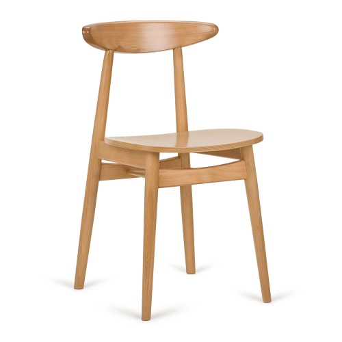 Chaise en bois rembourrée