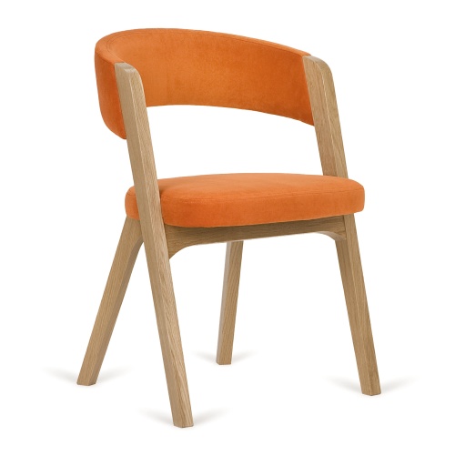 Restaurant upholstered wooden chair