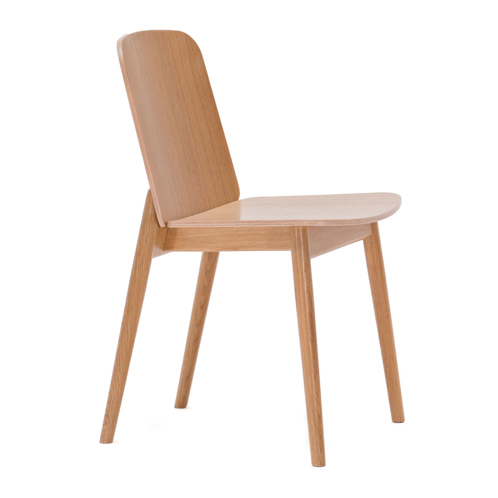 Chaise en bois avec dossier rigide A-4390 PROP