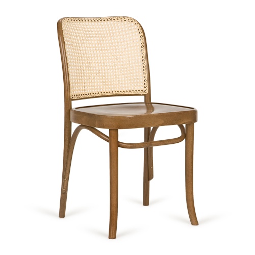 Chaise bistro avec dossier tressé