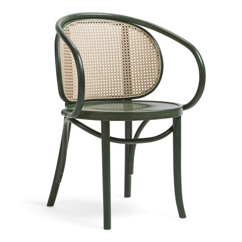 Bentwood wicker back chair