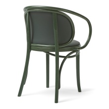 Fauteuil bistrot tapissé en bois courbé B-1895