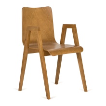Fauteuil en bois B-2120 Link