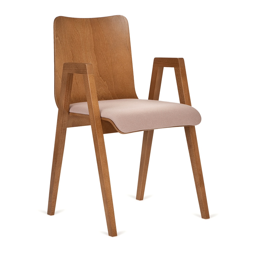 Fauteuil en bois B-2120 Link