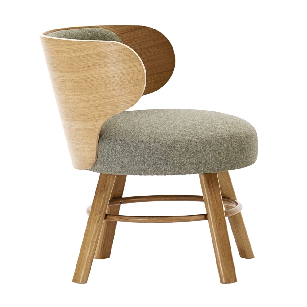 Upholstered armchair with round seat B-2220 K2