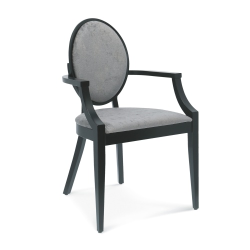 Fauteuil en bois rembourré