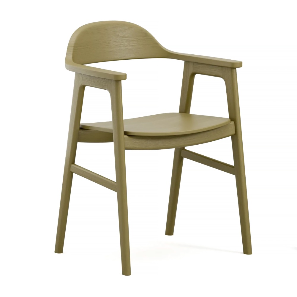 Wooden armchair with upholstered seat B-6220 Heritage