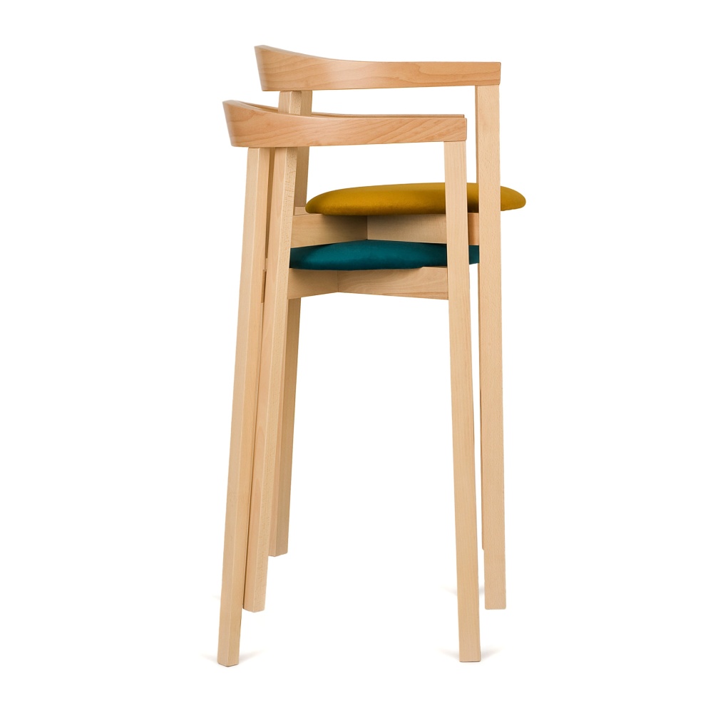 Restaurant stackable wooden bar stool H-2920 UXI