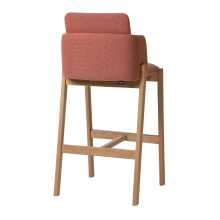 Taburete de bar de madera tapizado H-4060 Note