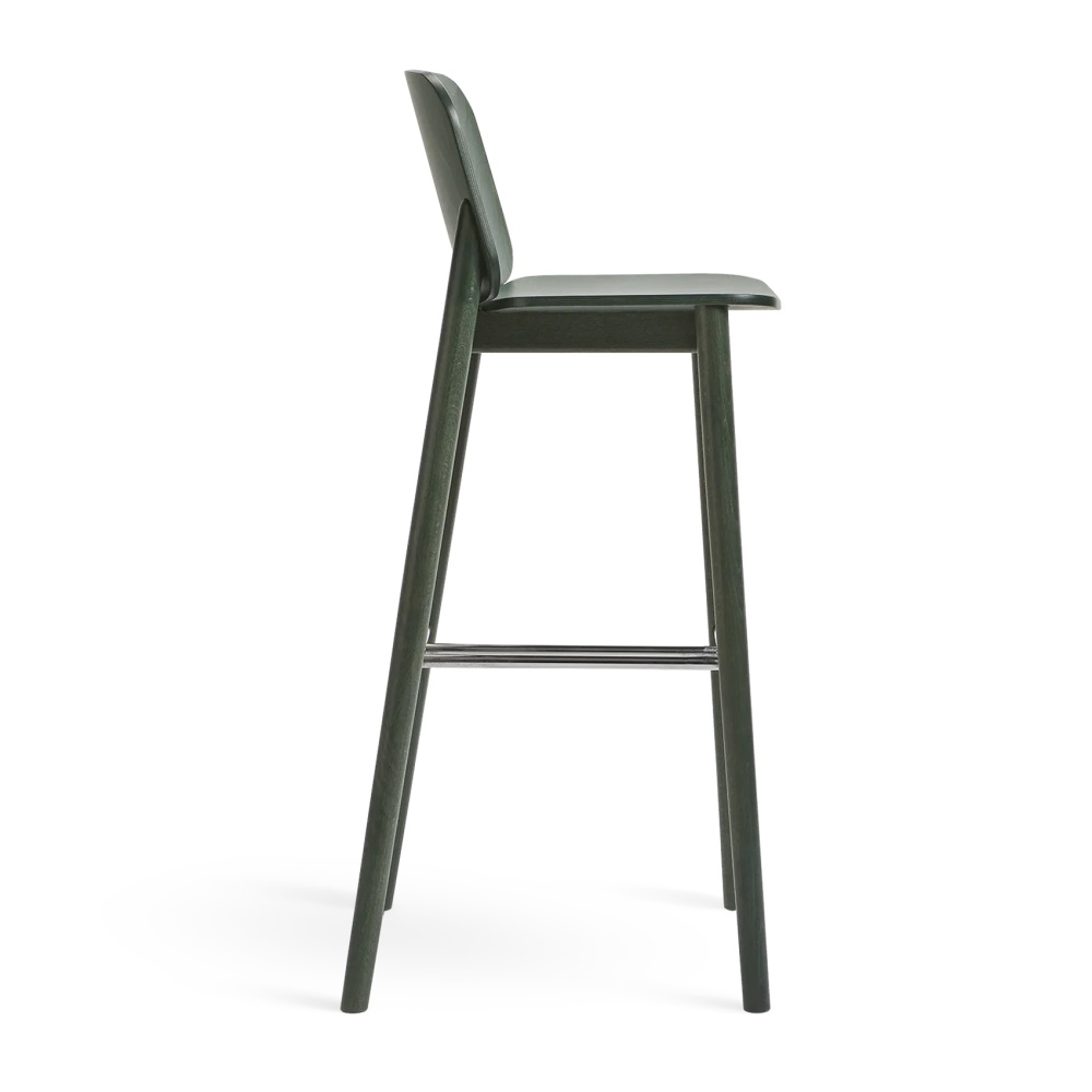Wooden bar stool with a low back H-4390 PROP Wooden bar stool with a low back H-4390 PROP