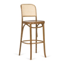 Bentwood bar stool with wicker back H-8114 VS Bentwood bar stool with wicker back H-8114 VS