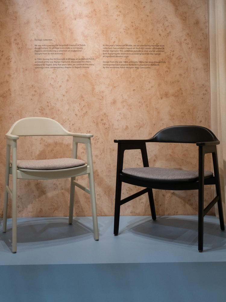 Wooden armchair with upholstered seat B-6220 Heritage