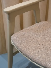 Wooden armchair with upholstered seat B-6220 Heritage