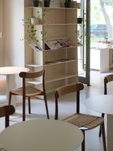 Wooden stackable chair with danish cord A-4422 Icho Mio