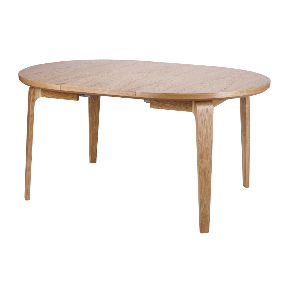 Oak extendable dining table with a round top Argo 110