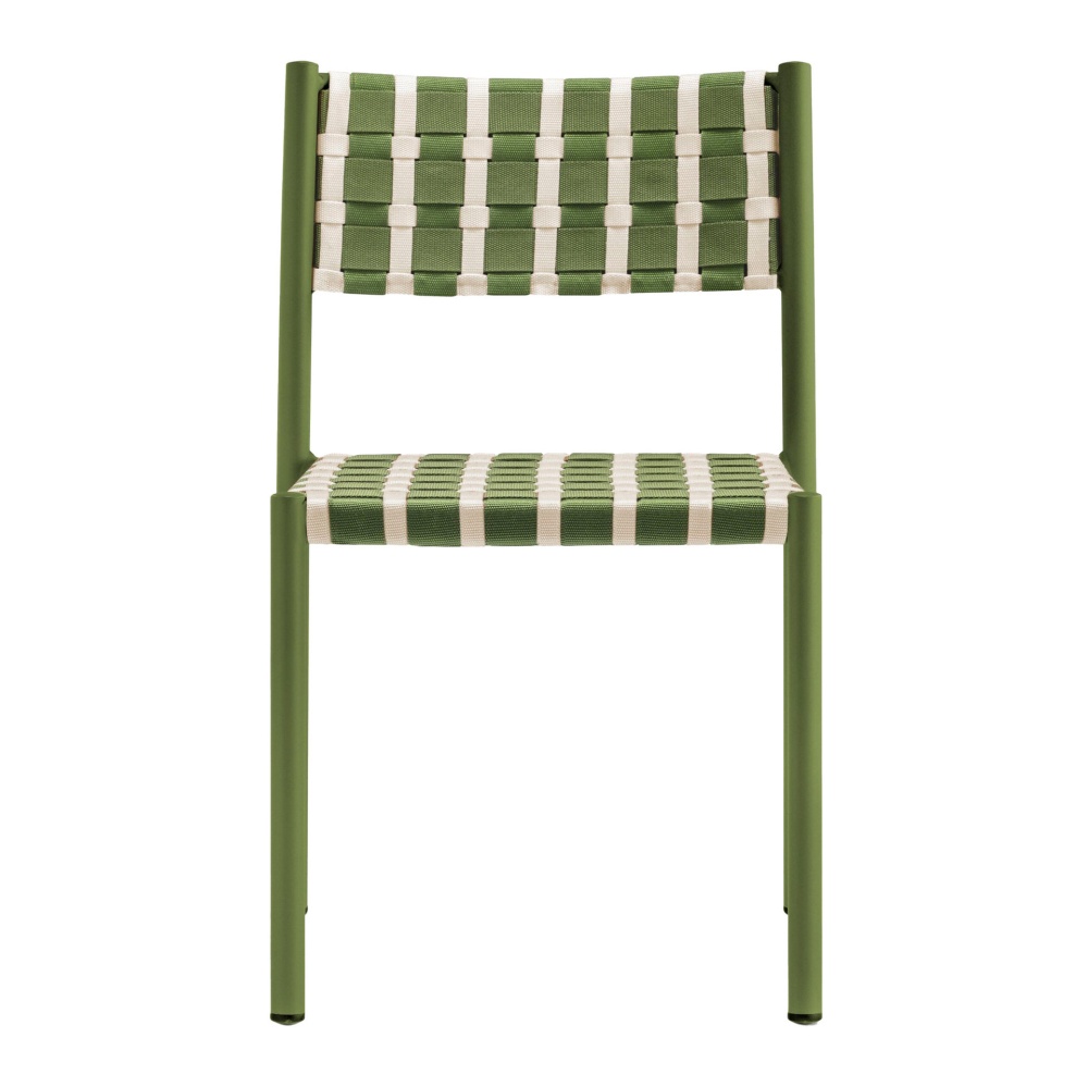 Chaise en aluminium tressée A-3630 Nuova Guinea