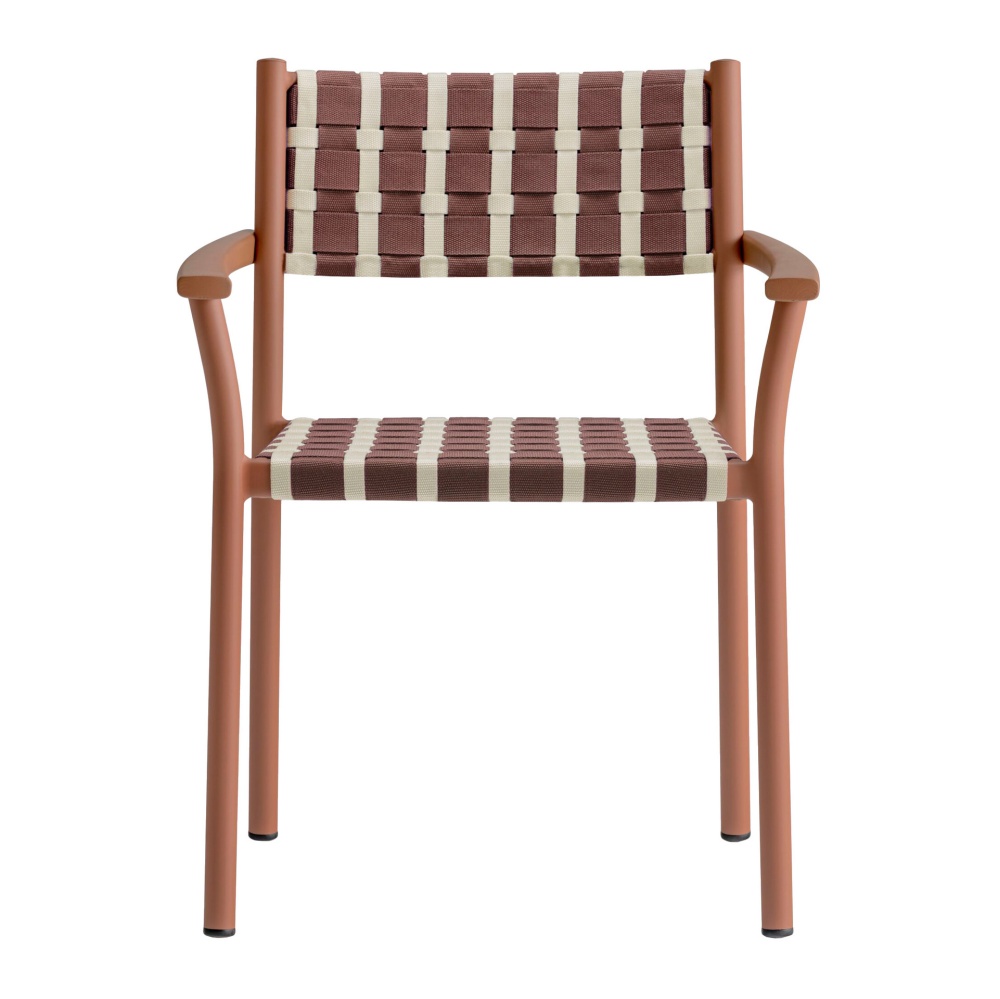 Chaise en aluminium tressée B-3635 Nuova Guinea