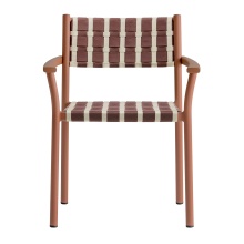 Chaise en aluminium tressée B-3635 Nuova Guinea