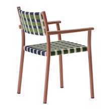 Chaise en aluminium tressée B-3635 Nuova Guinea