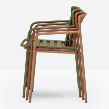 Chaise en métal empilable B-3645 Coney