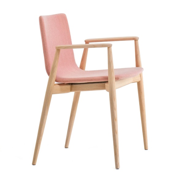 Upholstered wooden armchair Upholstered wooden armchair