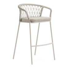 Барный стул из стали и веревки H-3678 Panarea