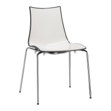 Chaise en plastique et métal A-2272 Zebra Bicolore