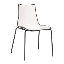 Chaise en plastique et métal A-2272 Zebra Bicolore