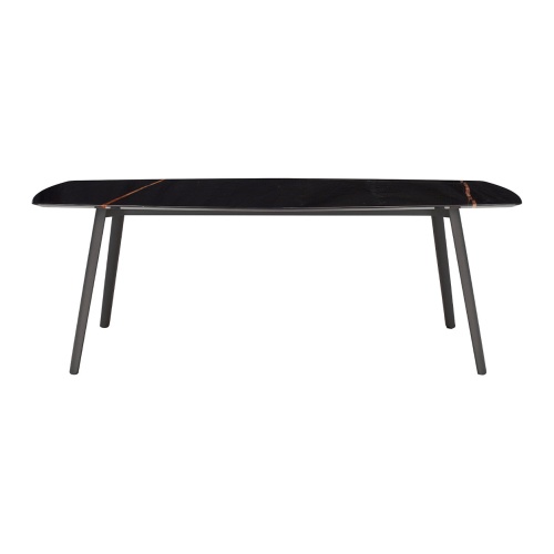 Metal table with a marble top 210х110