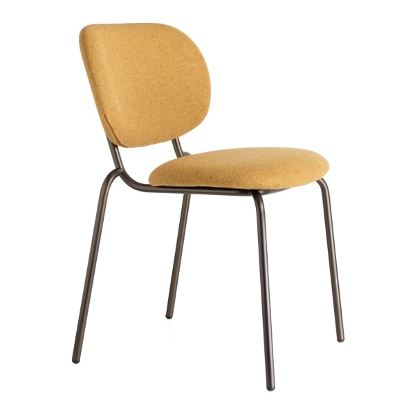 Chaise tapissée en métal A-2517 Si-Si Bold par S-CAB