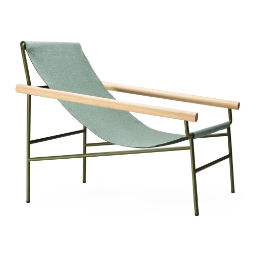 Bain de soleil rembourré en métal