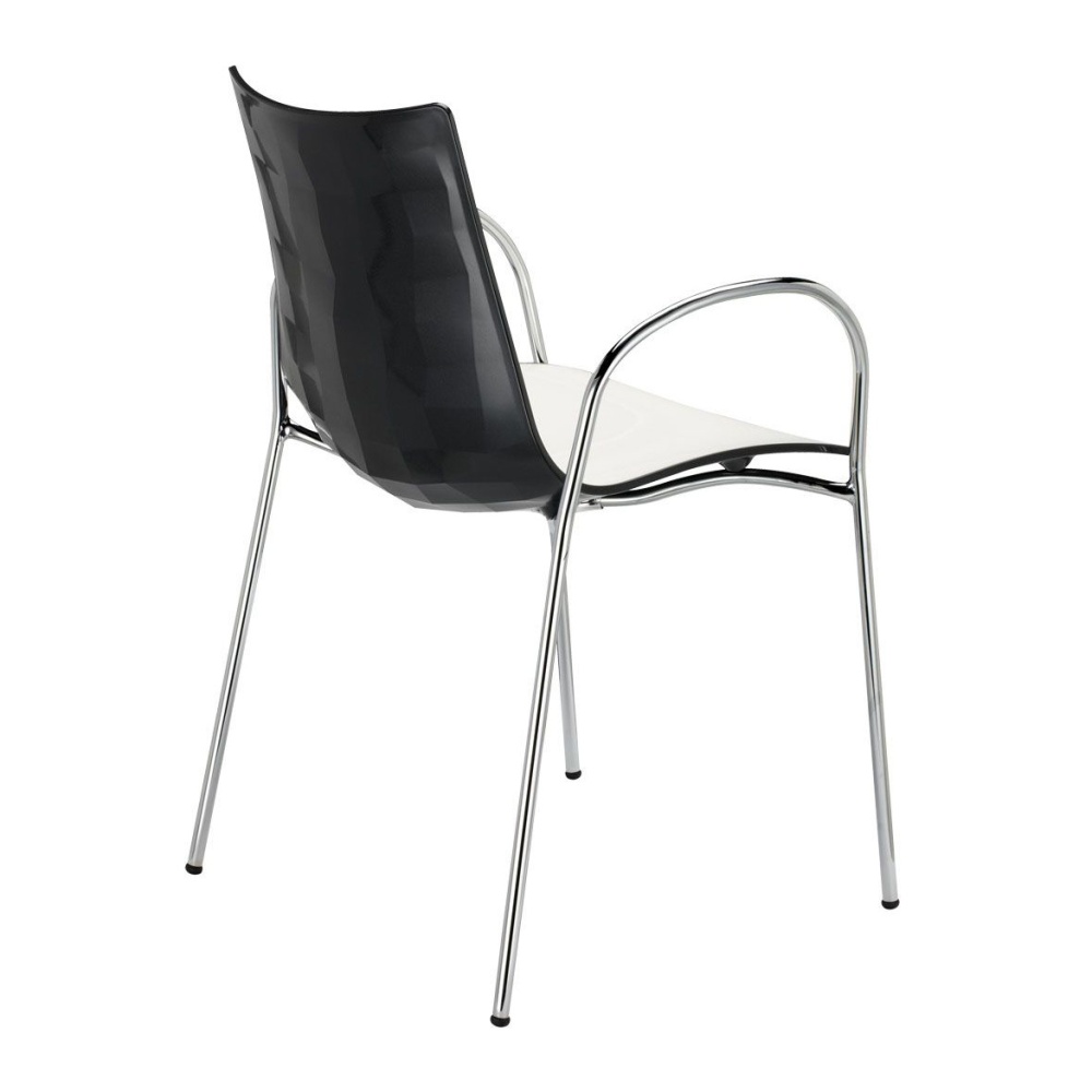 Chaise en plastique et métal B-2610 Zebra Bicolore Chaise en plastique et métal B-2610 Zebra Bicolore