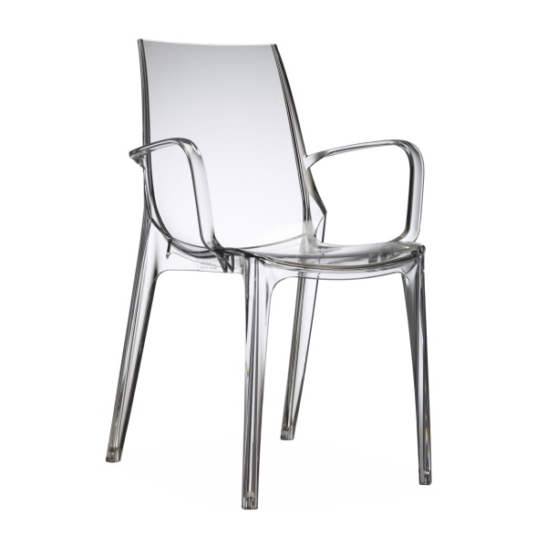 Chaise plastique transparente B-2654 Vanity par S-CAB