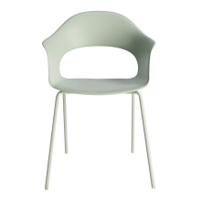 Stackable chair with steel legs and technopolymer shell B-2696 Lady