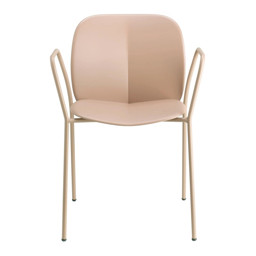 Chaise en plastique et métal B-2707 Mentha