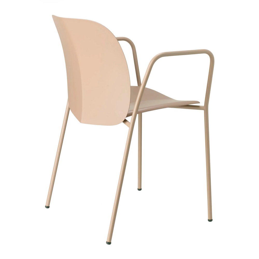 Chaise en plastique et métal B-2707 Mentha