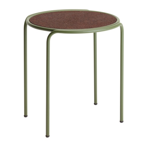 Table basse avec plateau en liège Ø45