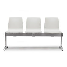 3-seater bench with a fire-retardant technopolymer seat, steel frame and aluminium legs D-2761 Alice