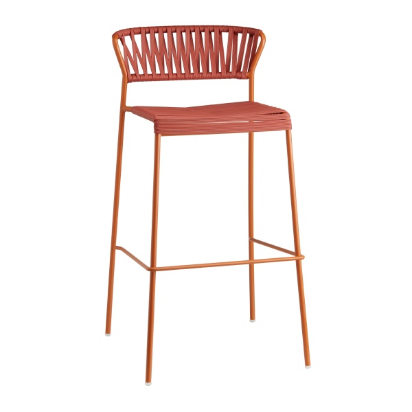 Tabouret de bar avec corde PVC
