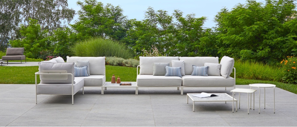 Modular 4 seater garden sofa for outdoor use FLAP