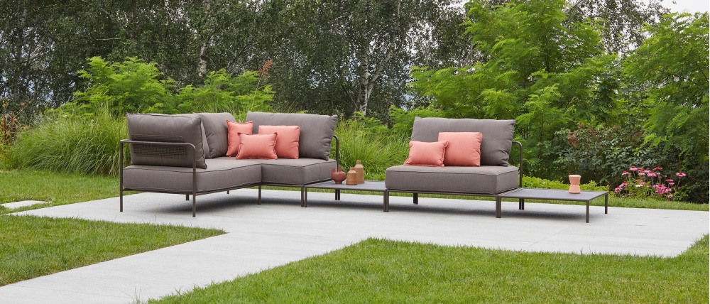 Modular 4 seater garden sofa for outdoor use FLAP