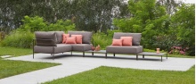 Modular 4 seater garden sofa for outdoor use FLAP