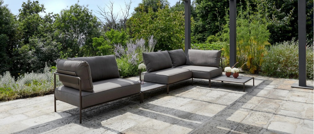 Modular 4 seater garden sofa for outdoor use FLAP